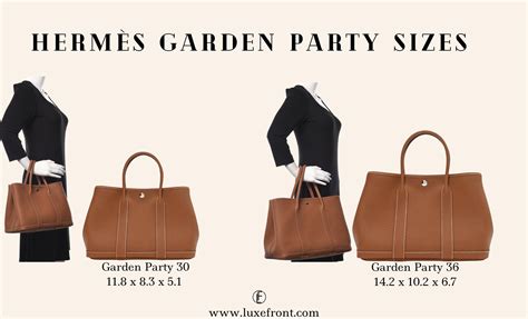 hermes garden party sizes